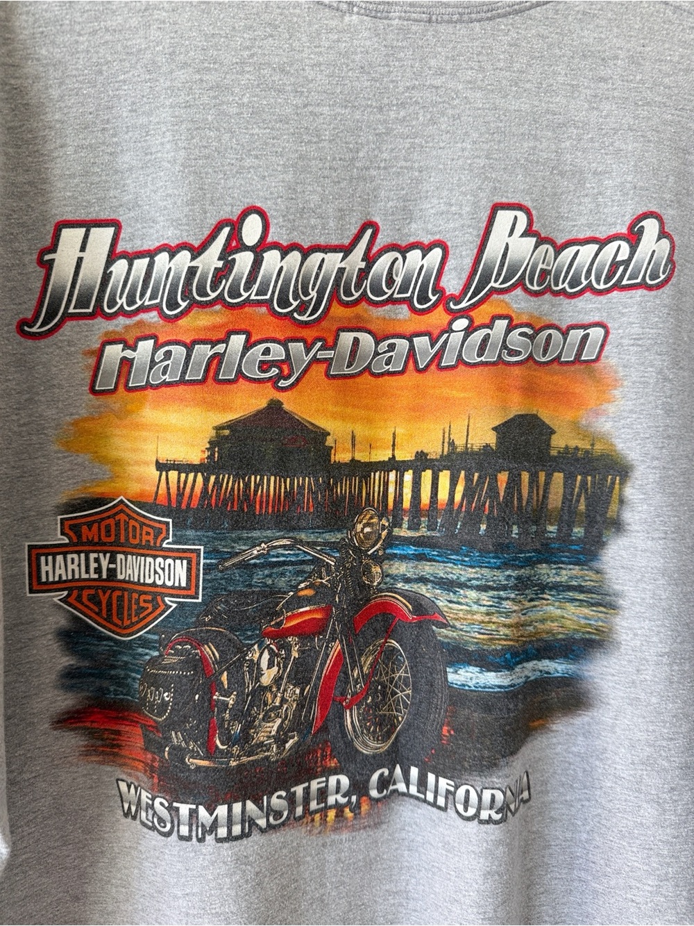 Harley Davidson Huntington Beach Westminster CA Pocket Tee